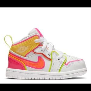 Kids Nike Air Jordan 1 Mid SE TD 'Edge Glow'